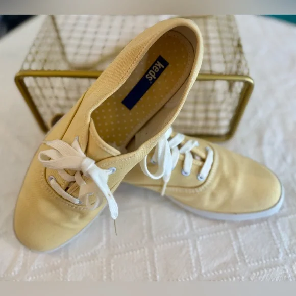 Keds Shoes Keds Champion Yellow Canvas Sneakers Size Womens
